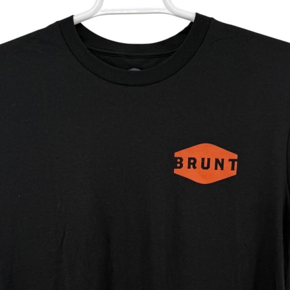 Brunt Workwear XL Black Short Sleeve Tri-Blend Graphic Logo T-Shirt Crew Neck